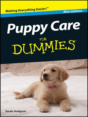 cover image of Puppy Care For Dummies